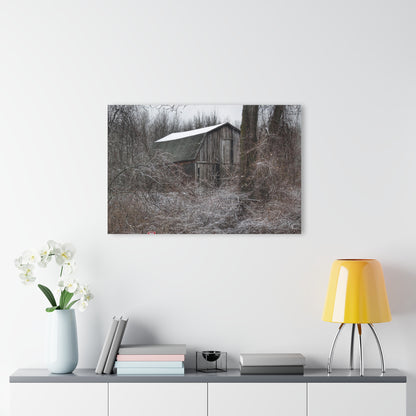 U R There Photography Saginaw Road Grey Rustic Farmhouse Acrylic Wall Print