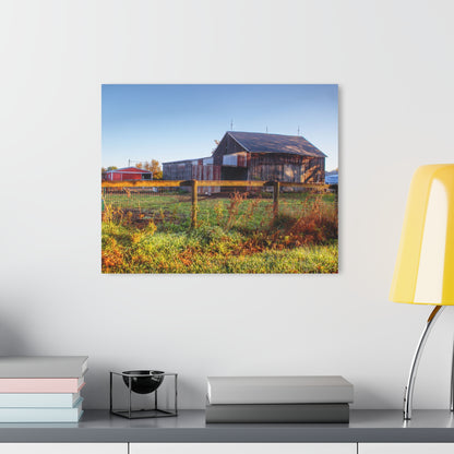 U R There Photography Hunters Creek Grey Saltbox Rustic Farmhouse Acrylic Wall Print