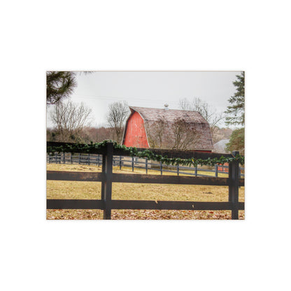 U R There Photography Beyond the Fence on Blood Road Rustic Farmhouse Decorative Ceramic Tile