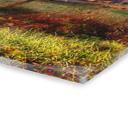 U R There Photography Hunters Creek Grey Saltbox Rustic Farmhouse Acrylic Wall Print