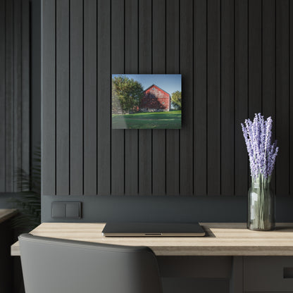 U R There Photography Five Lakes Red III Rustic Farmhouse Acrylic Wall Print