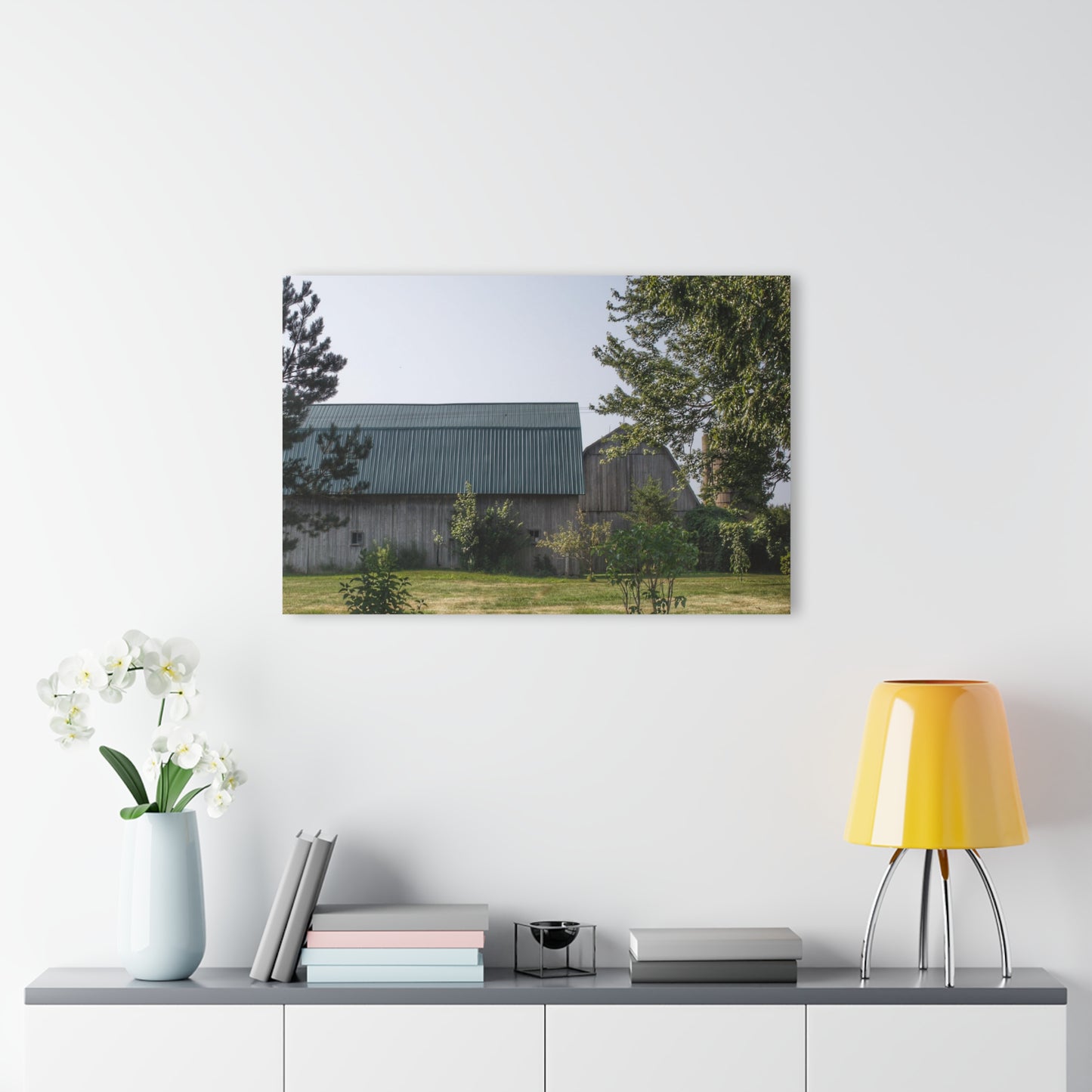 U R There Photography Bordman Road Greys Rustic Farmhouse Acrylic Wall Print