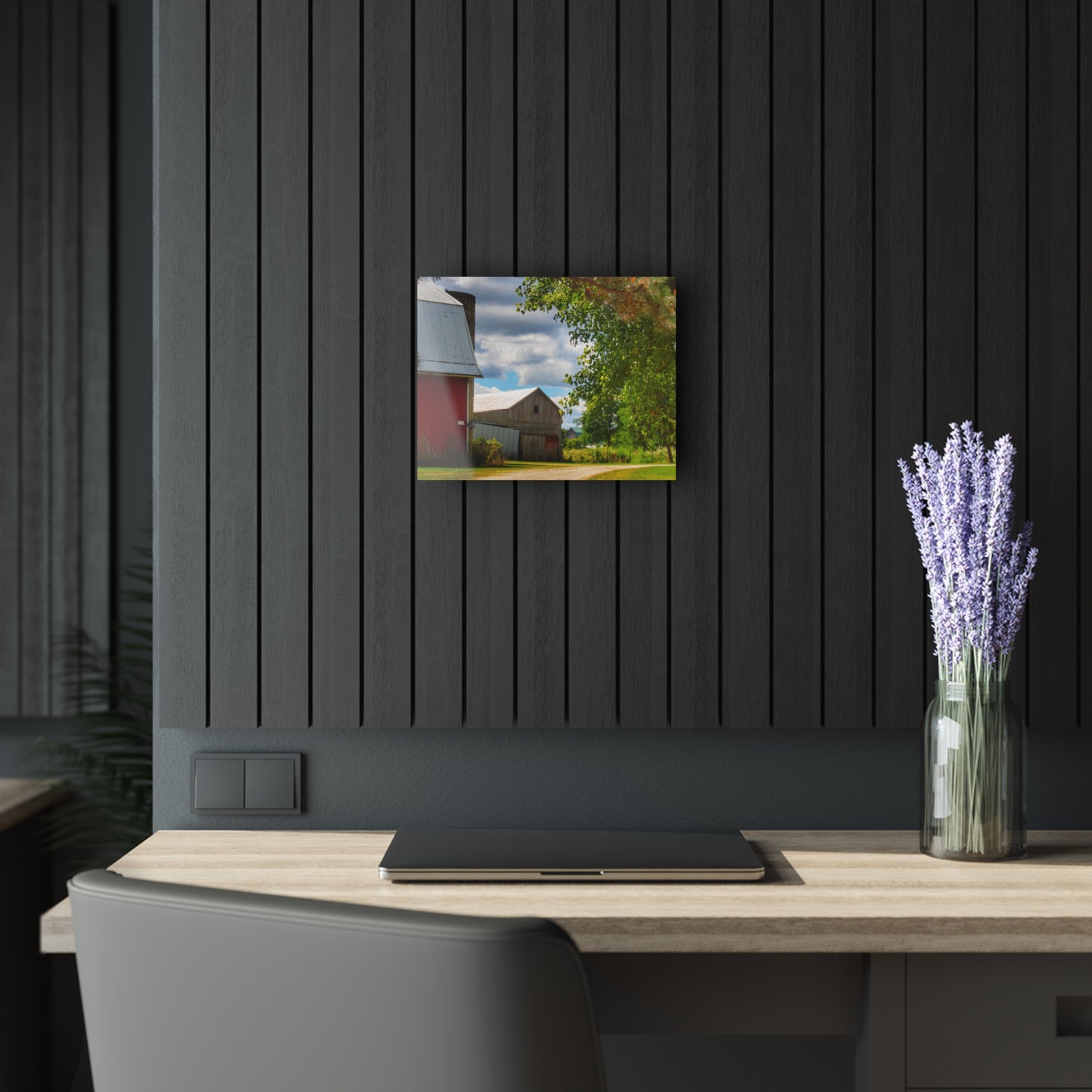 U R There Photography Hough Barn View Rustic Farmhouse Acrylic Wall Print