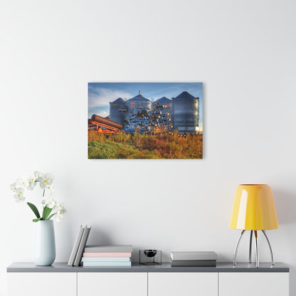 U R There Photography Peck Road Grain Silos Rustic Farmhouse Acrylic Wall Print