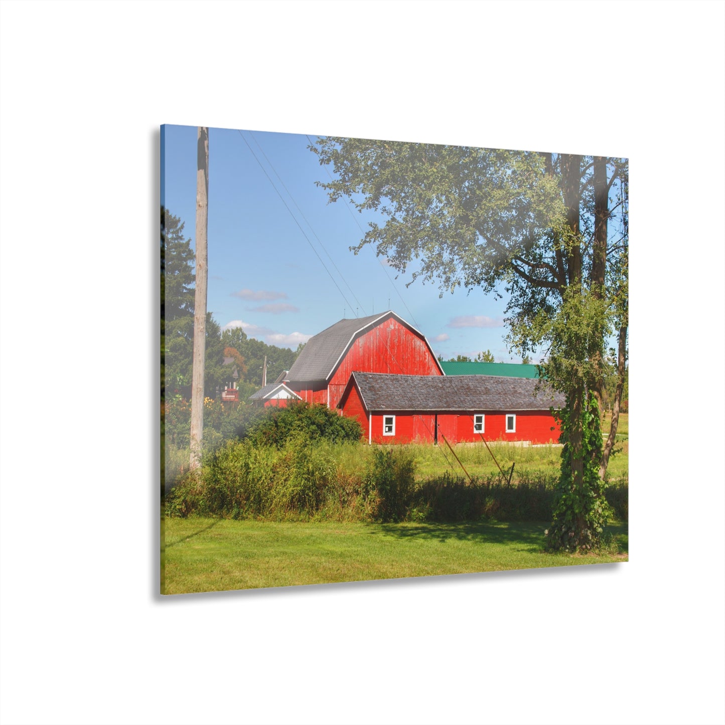 U R There Photography Lake Pleasant Reds II Rustic Farmhouse Acrylic Wall Print