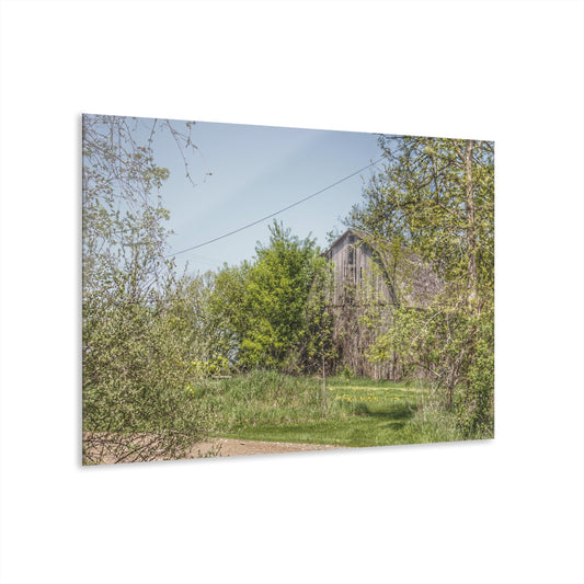 U R There Photography Bishop Road Grey II Rustic Farmhouse Acrylic Wall Print