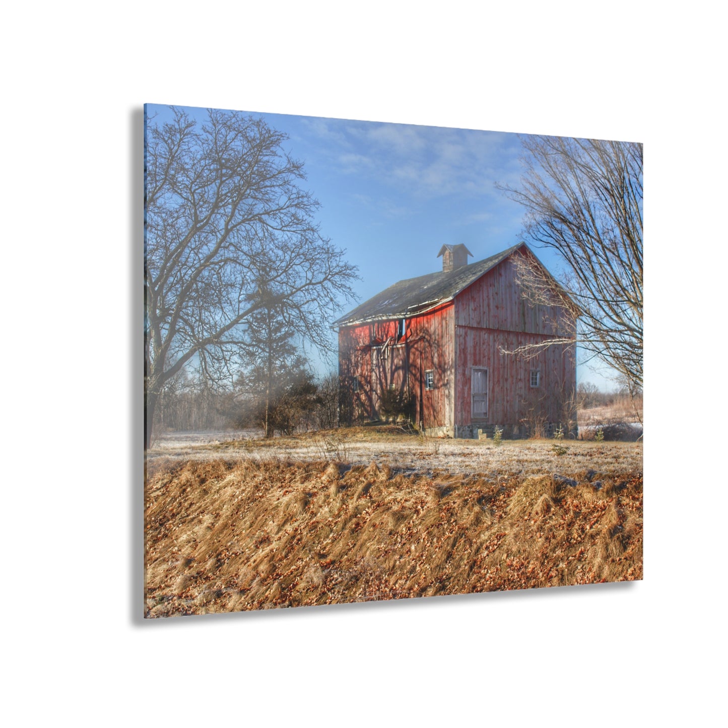 U R There Photography M-24 Barn at the Bend I Rustic Farmhouse Acrylic Wall Print