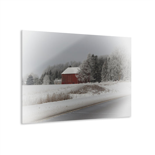 U R There Photography Farm on the Curve Rustic Farmhouse Acrylic Wall Print