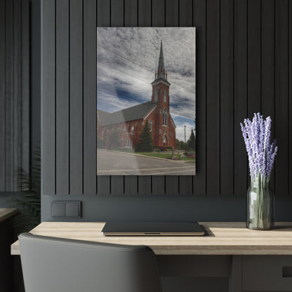 Barn Boutique Modern Farmhouse Acrylic Wall Print| Catholic Church in Frankenmuth