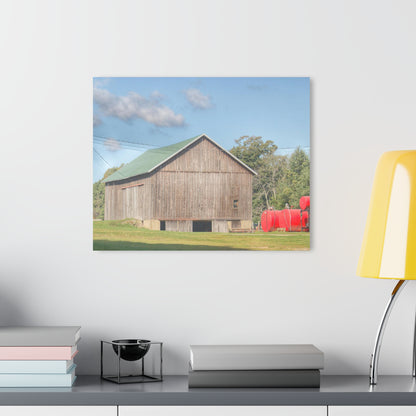 U R There Photography Kingston Road Grey Rustic Farmhouse Acrylic Wall Print