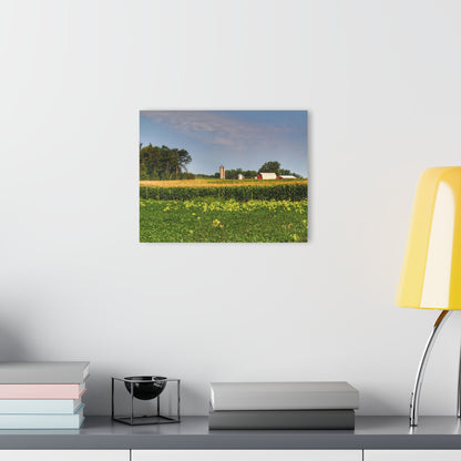 Rustic Farmhouse Wall Print Featuring Across the Field in Clifford