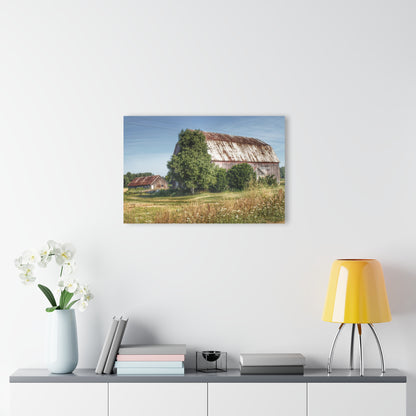 U R There Photography Barkley Road Red in Summer II Rustic Farmhouse Acrylic Wall Print