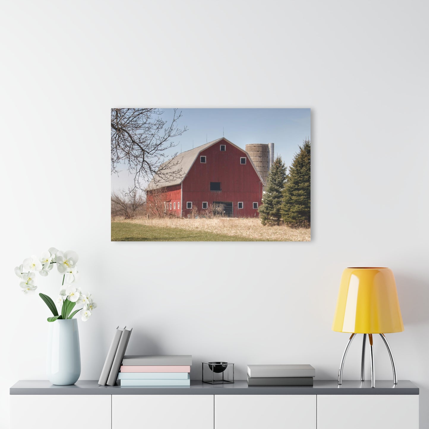 Barn Boutique Modern Farmhouse Acrylic Wall Print| Hadley Road Red II