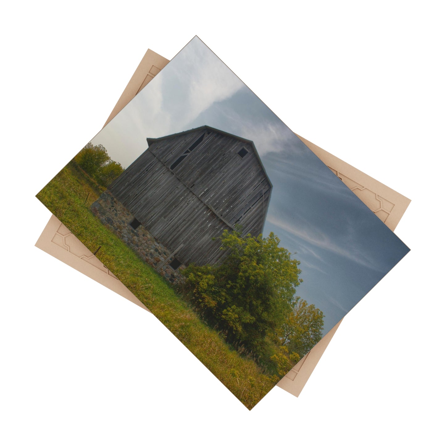 U R There Photography Cat Lake Grey I Rustic Farmhouse Decorative Ceramic Tile