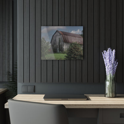 U R There Photography Columbiaville Grey Rustic Farmhouse Acrylic Wall Print