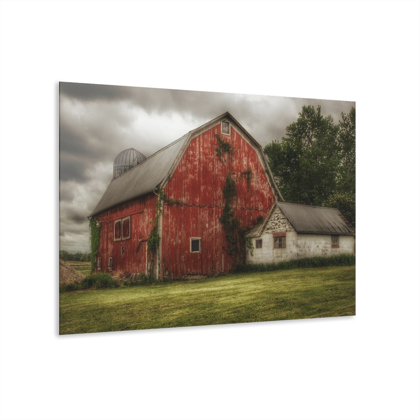 U R There Photography Stanley Road Red I Rustic Farmhouse Acrylic Wall Print