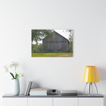 U R There Photography Sutton Road Patriot Grey II Rustic Farmhouse Acrylic Wall Print