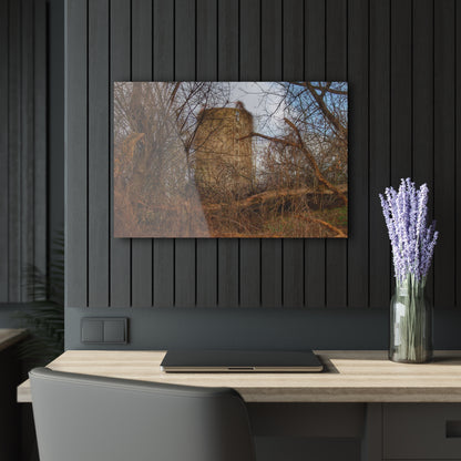 U R There Photography Hidden Silo of Fostoria Rustic Farmhouse Acrylic Wall Print