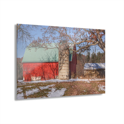 U R There Photography Webster Road Red II Rustic Farmhouse Acrylic Wall Print