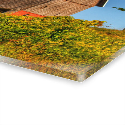 U R There Photography Hilltop High Grey Rustic Farmhouse Acrylic Wall Print