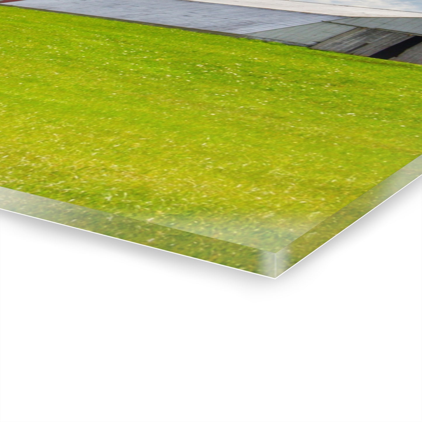 U R There Photography Henderson Hilltop Red Rustic Farmhouse Acrylic Wall Print