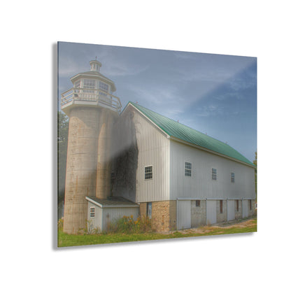 U R There Photography Phelps Road Lighthouse Barn I Rustic Farmhouse Acrylic Wall Print