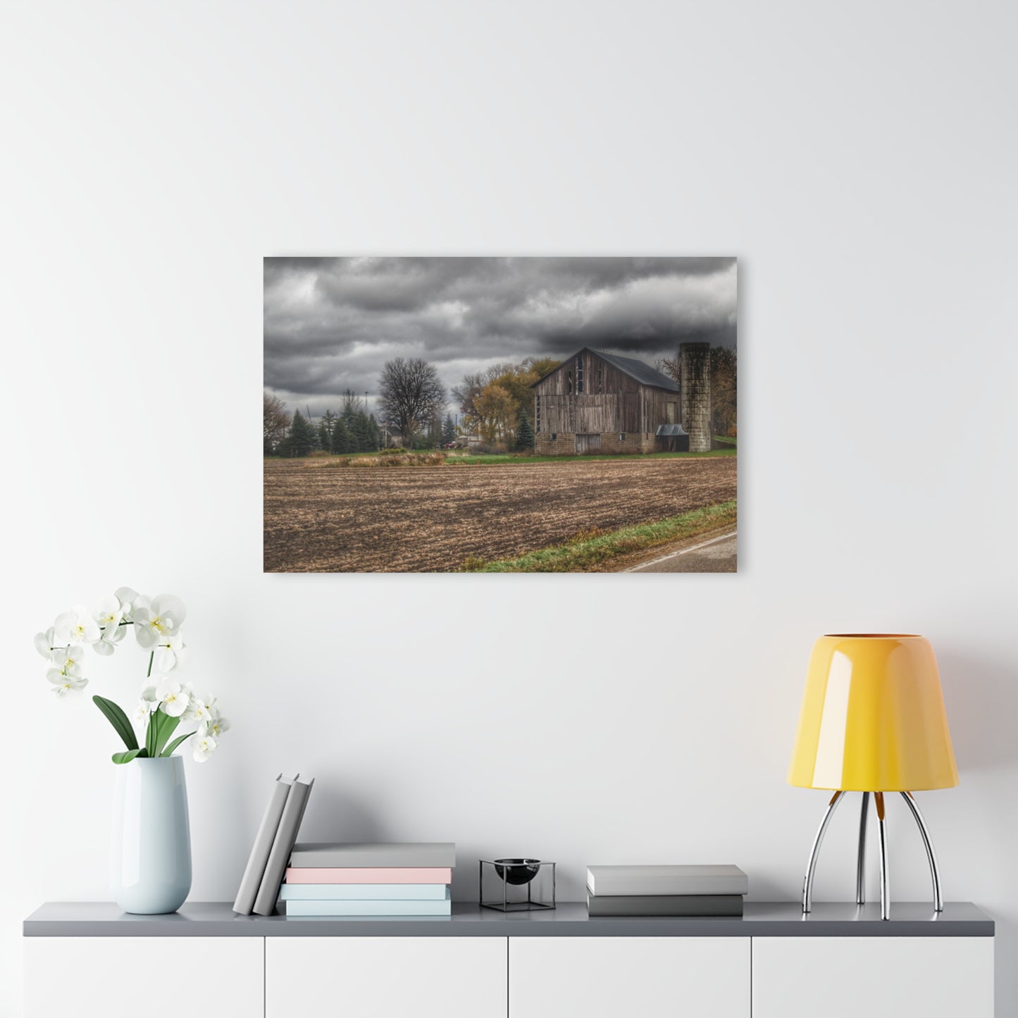 U R There Photography Gilford Grey II Rustic Farmhouse Acrylic Wall Print