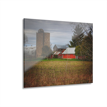 U R There Photography Fostoria Road Greys Rustic Farmhouse Acrylic Wall Print