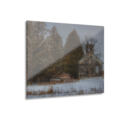 U R There Photography Vermilya Schoolhouse I Rustic Farmhouse Acrylic Wall Print