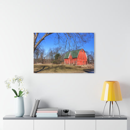 U R There Photography Hickory Ridge Red I Rustic Farmhouse Acrylic Wall Print