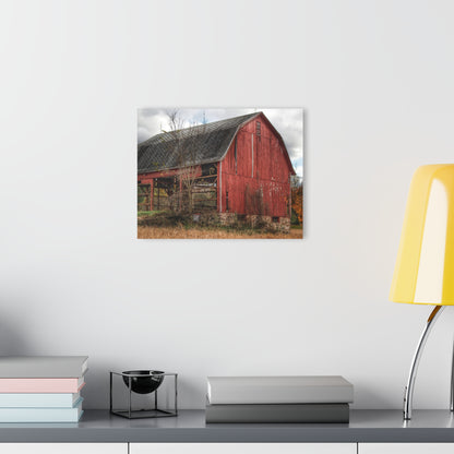 U R There Photography Laur Road Forgotten Red II Rustic Farmhouse Acrylic Wall Print