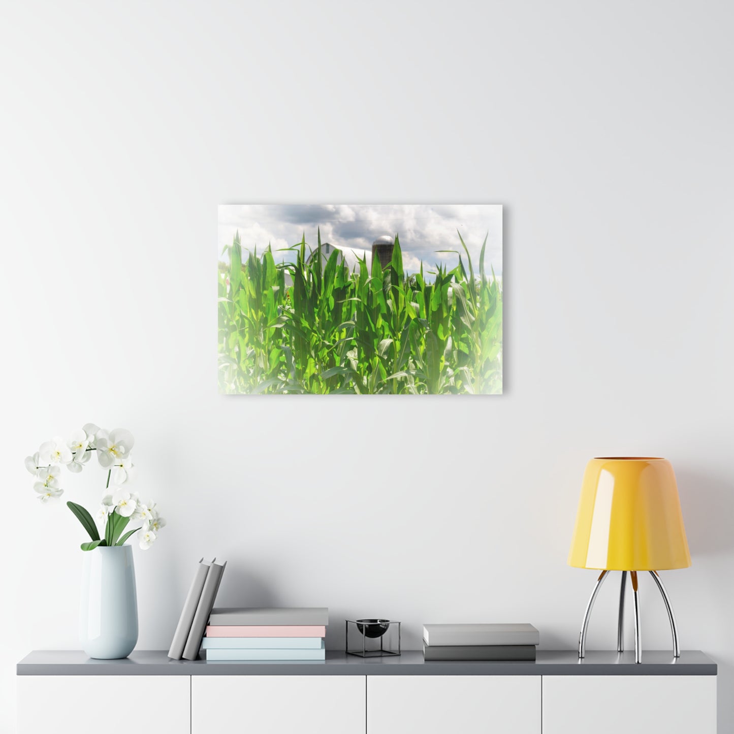 U R There Photography Beyond the Corn in Millington Rustic Farmhouse Acrylic Wall Print