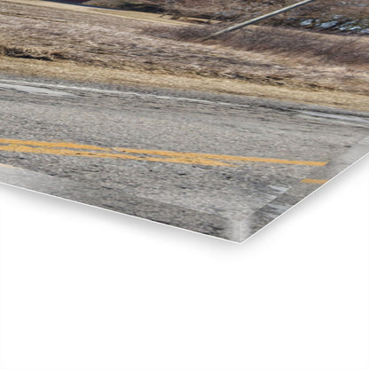 U R There Photography Maple Grove Little Red Rustic Farmhouse Acrylic Wall Print