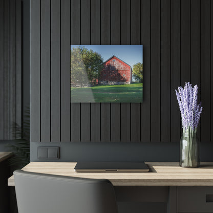 U R There Photography Five Lakes Red III Rustic Farmhouse Acrylic Wall Print