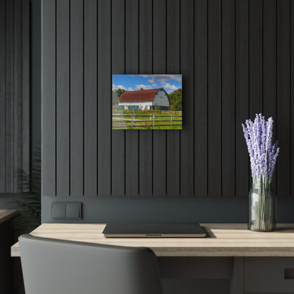 U R There Photography Beyond the Fence on Clark Road Rustic Farmhouse Acrylic Wall Print