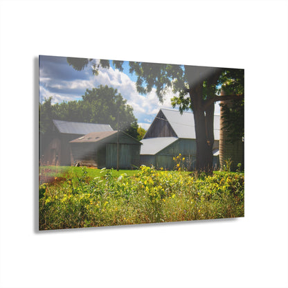 U R There Photography Hough Road Greys Rustic Farmhouse Acrylic Wall Print