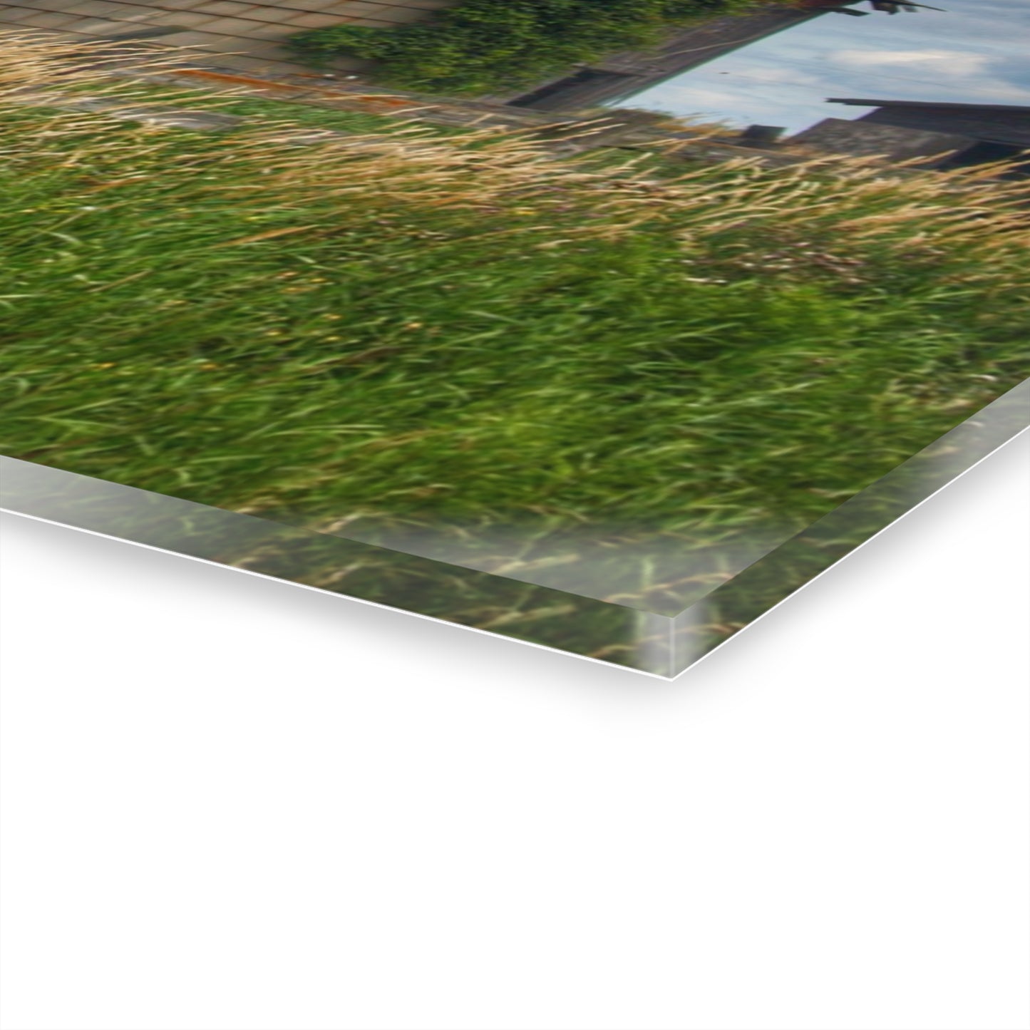 U R There Photography Millington Forgotten Grey Rustic Farmhouse Acrylic Wall Print