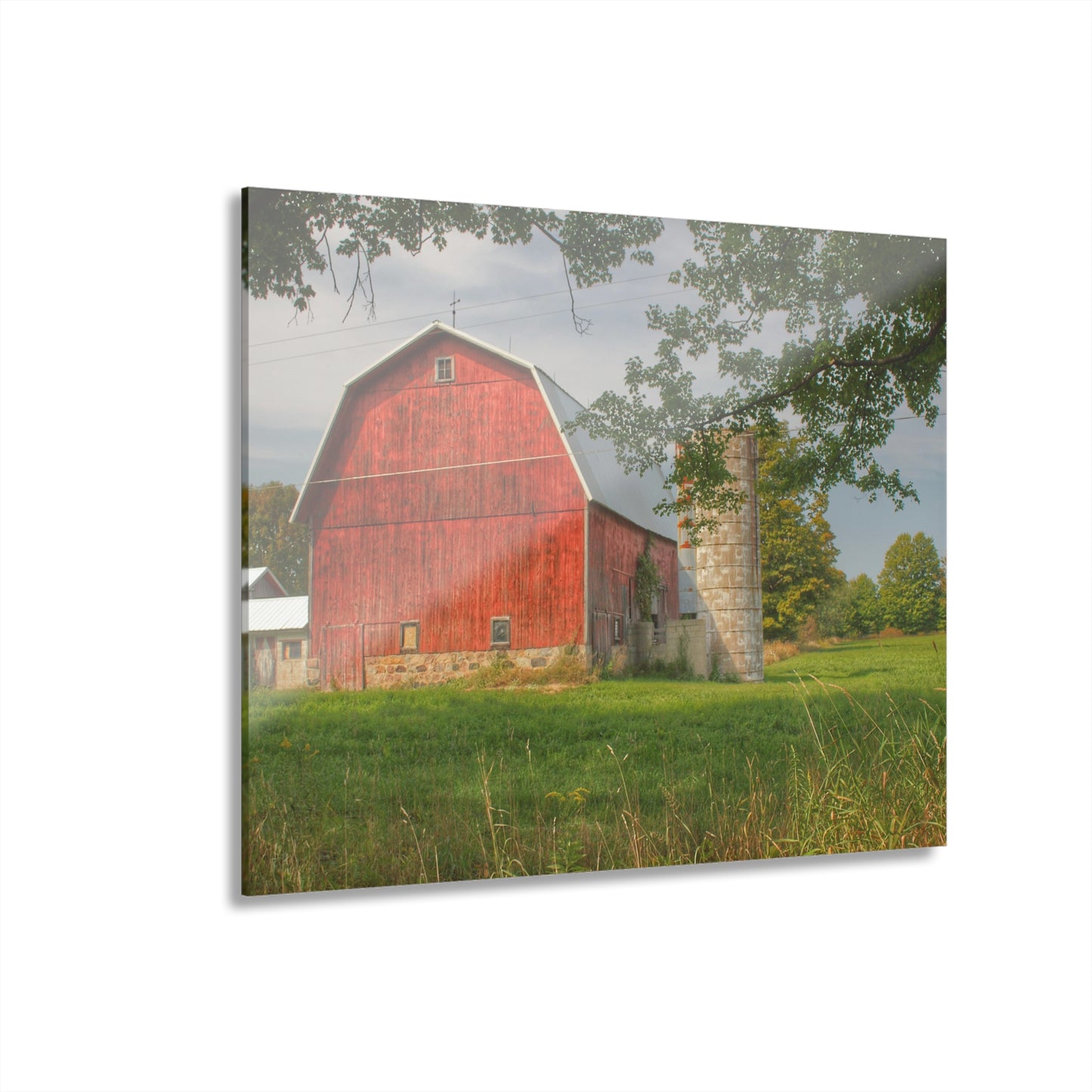 U R There Photography Crawford Road Red I Rustic Farmhouse Acrylic Wall Print