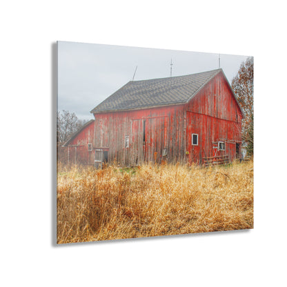 U R There Photography Harrington Road Red Rustic Farmhouse Acrylic Wall Print