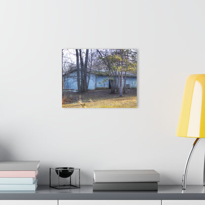 U R There Photography Hickory Lane Grey Rustic Farmhouse Acrylic Wall Print
