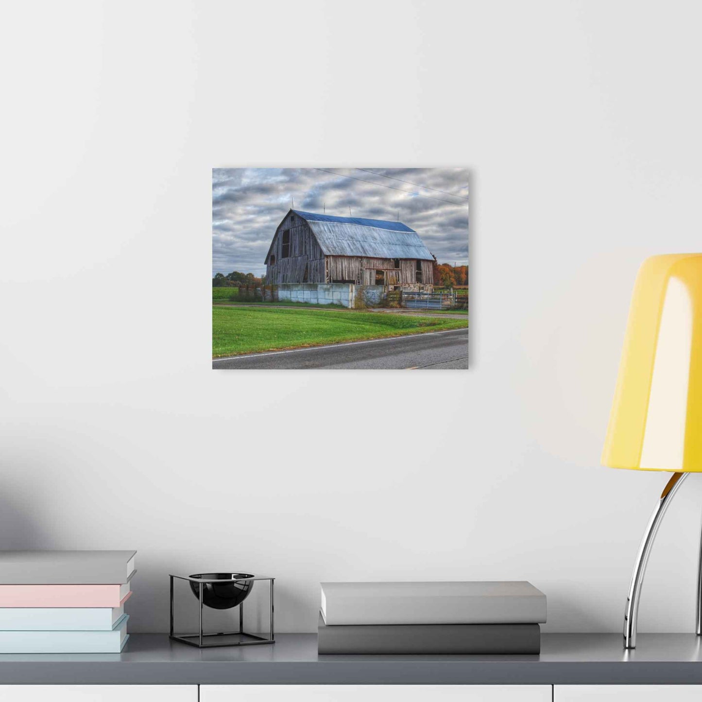 U R There Photography Marlette Road Haybarn Rustic Farmhouse Acrylic Wall Print