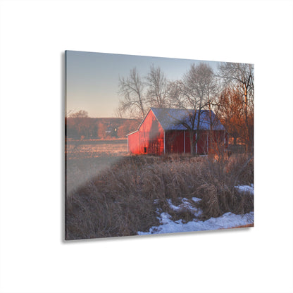 U R There Photography Early Spring on Mount Morris Road Rustic Farmhouse Acrylic Wall Print