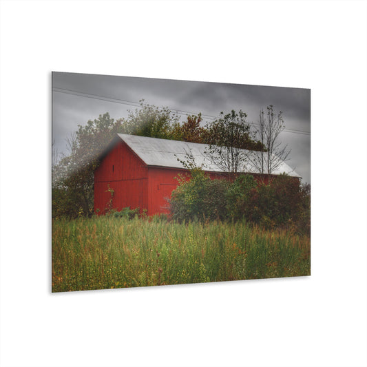 U R There Photography Willard Road Red I Rustic Farmhouse Acrylic Wall Print
