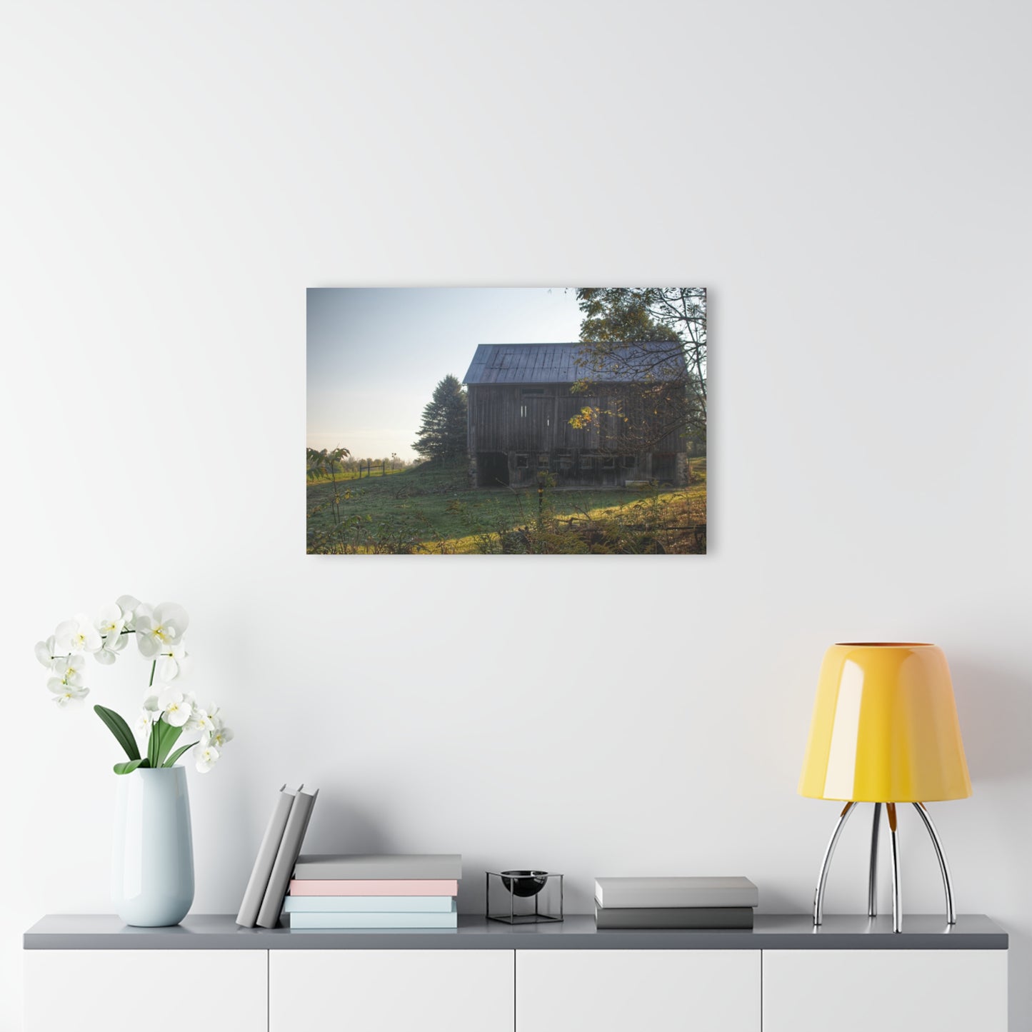 U R There Photography Summers Road Old Grey Rustic Farmhouse Acrylic Wall Print