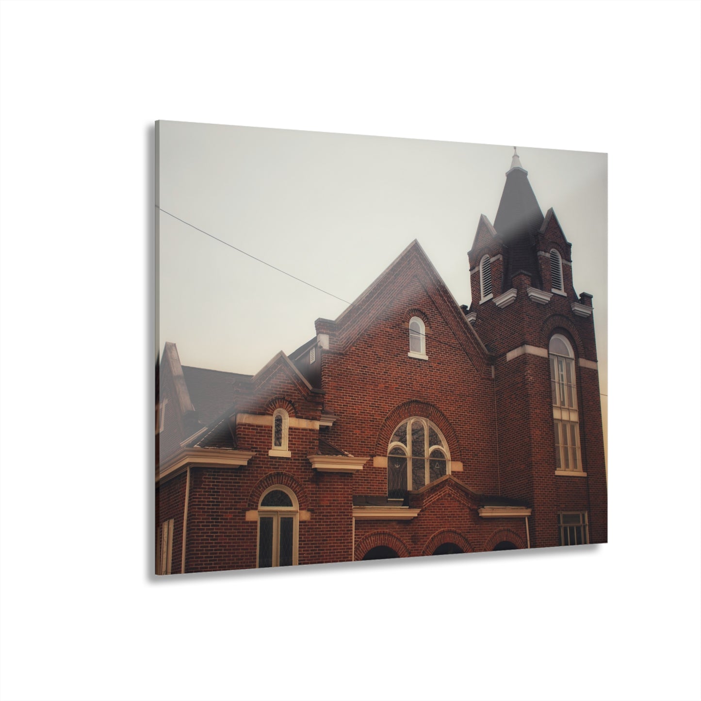 U R There Photography Brown City Methodist Church Rustic Farmhouse Acrylic Wall Print