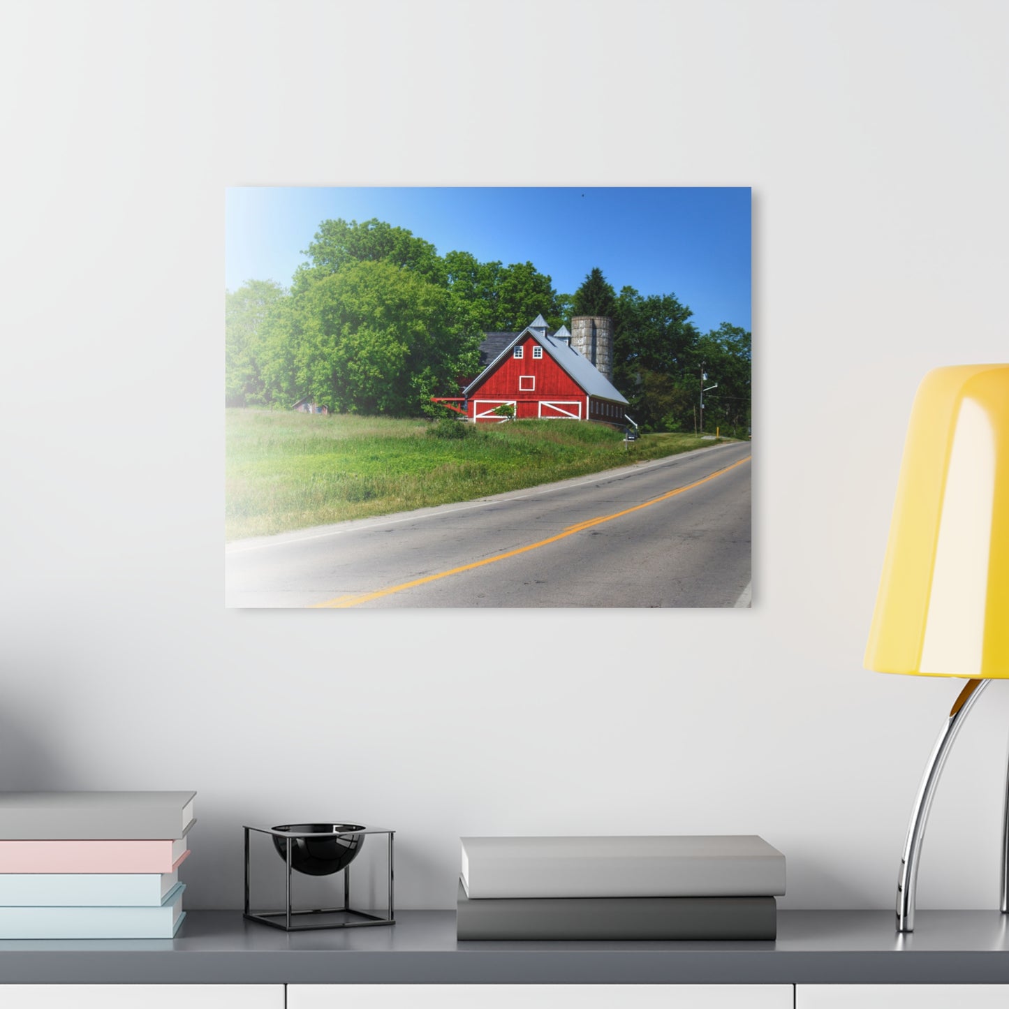 U R There Photography Metamora Red 2020 II Rustic Farmhouse Acrylic Wall Print