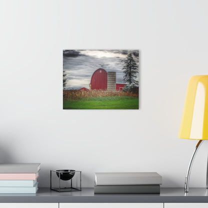 U R There Photography Haines Roadside Red and Silo Rustic Farmhouse Acrylic Wall Print
