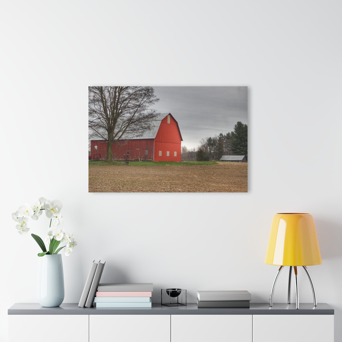 U R There Photography South Summers Road Star Barn Rustic Farmhouse Acrylic Wall Print