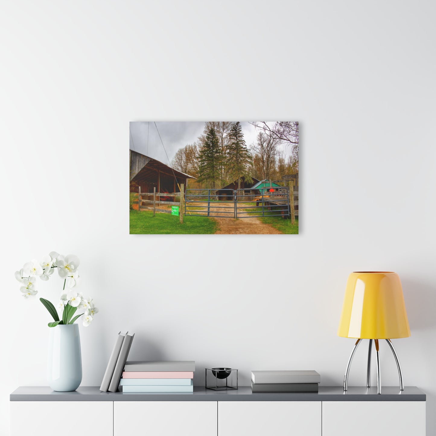 U R There Photography Castle Roadside Greys Rustic Farmhouse Acrylic Wall Print