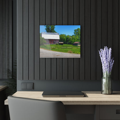 U R There Photography Vienna Road Greys Rustic Farmhouse Acrylic Wall Print